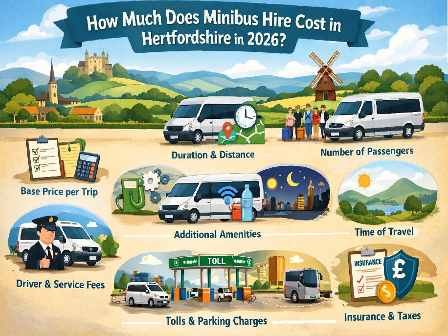 Minibus Hire Cost in Hertfordshire in 2026